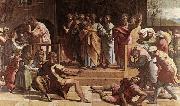 RAFFAELLO Sanzio The Death of Ananias oil painting
